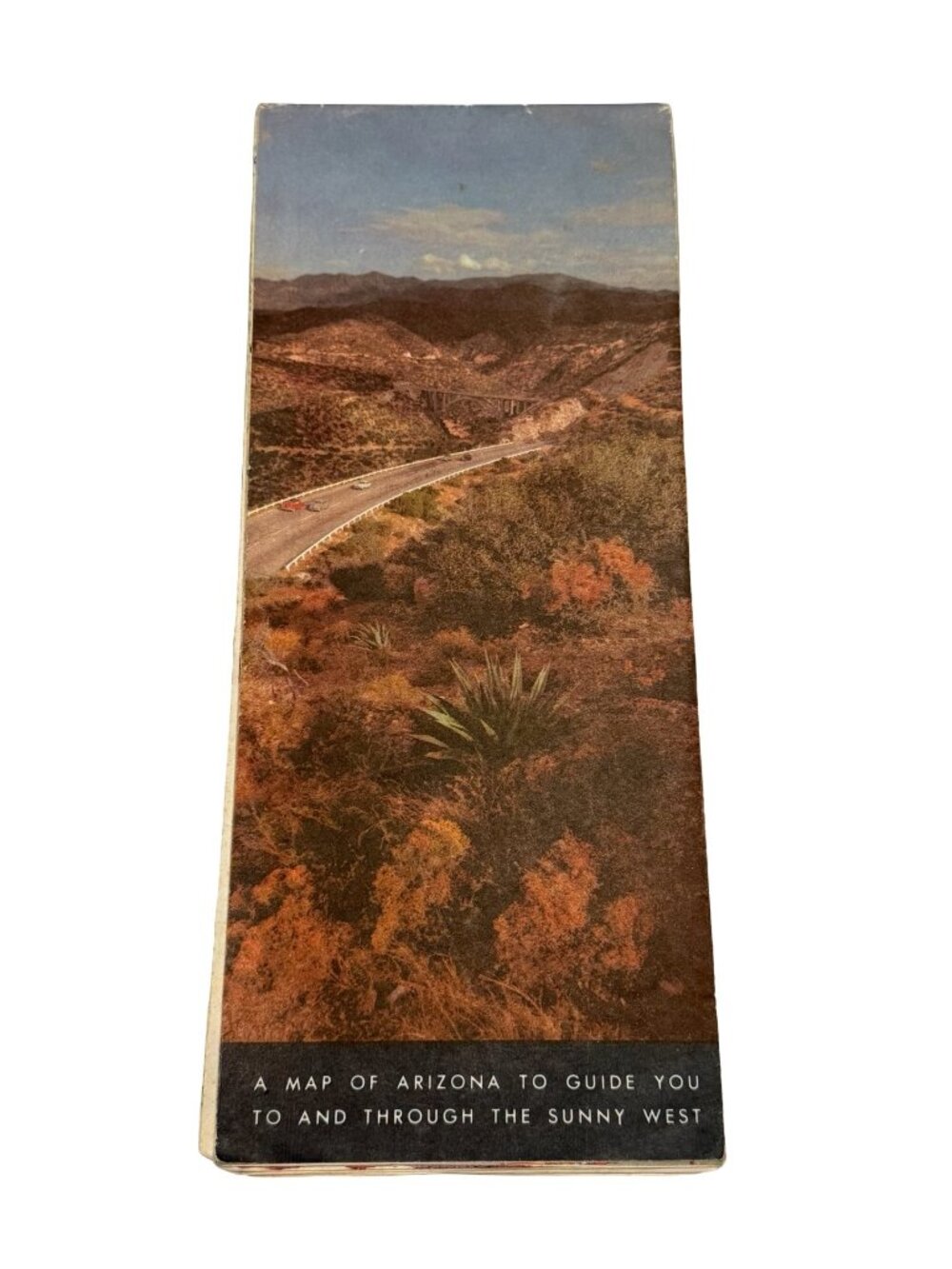 1956 Arizona State Highway Commission Road Map Rand McNally Route 66 Vintage